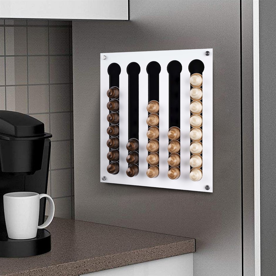 Coffee Capsules Holder Wall Mounted Stor