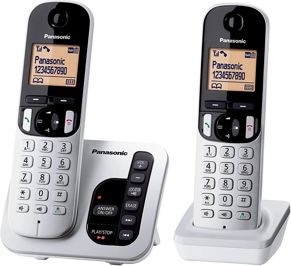 PANASONIC Digital Cordless Phone with Answering System & Twin-Pack Handsets
