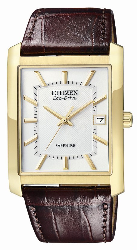 Citizen eco drive rectangular best sale men's watch