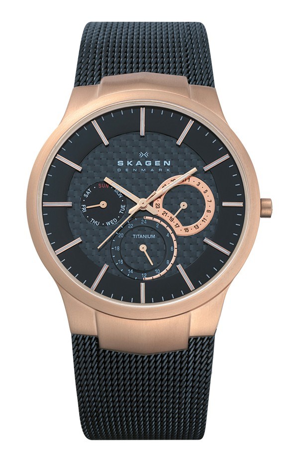 Skagen Titanium Mens 24hr Watch - 809XLT