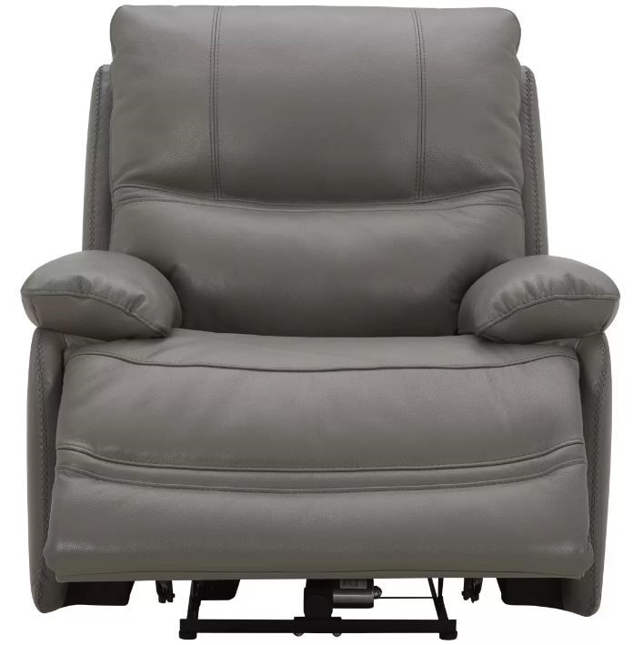 GILMAN CREEK Leather Power Recliner Sofa Chair With Power Headrest, Usb