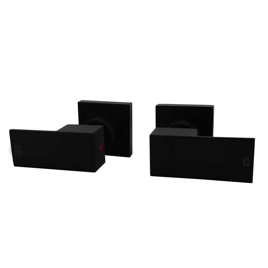 BLAZE Series Black Shower Wall Taps