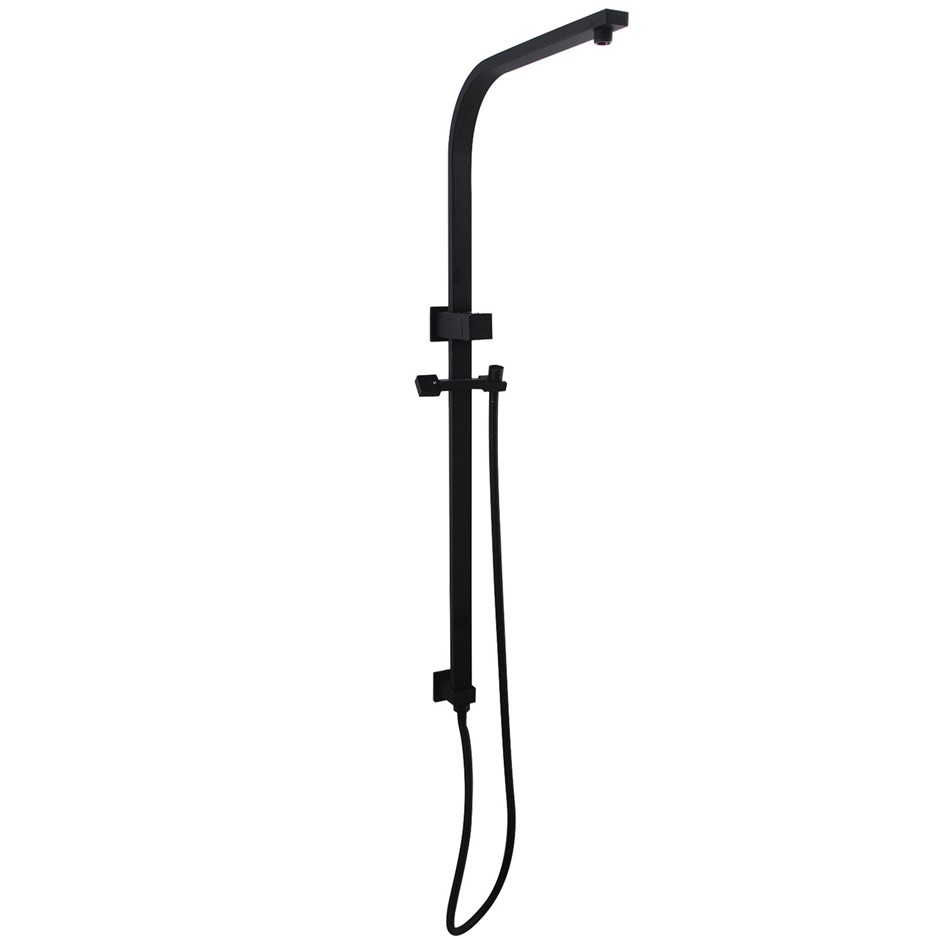Square Black Shower Station without Show