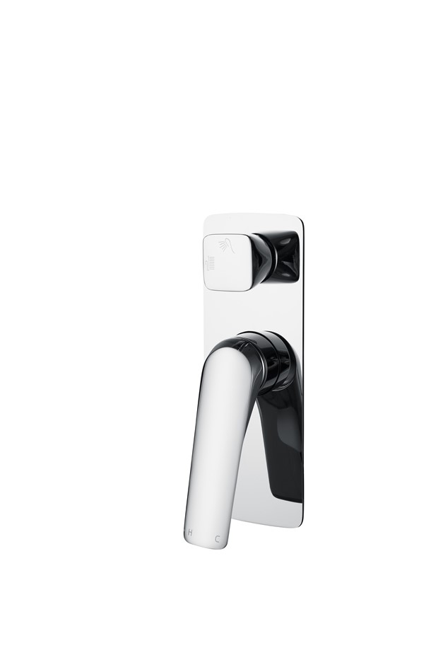 AU Series Square Chrome Shower/Bath Wall