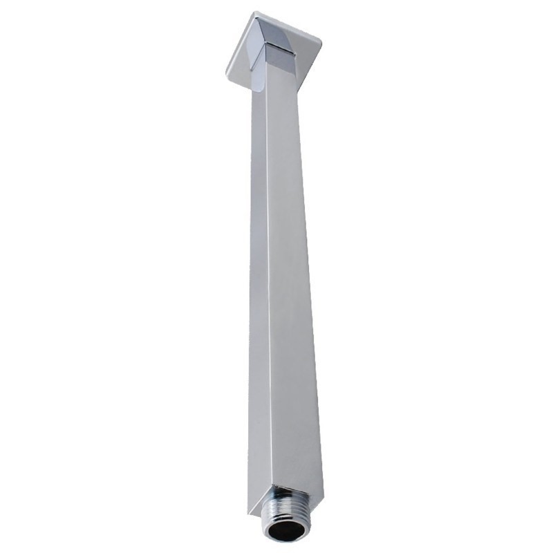 Square Brushed Nickel Ceiling Shower Arm