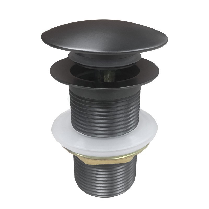 32/40mm Gun Metal Grey Mushroom Solid Br
