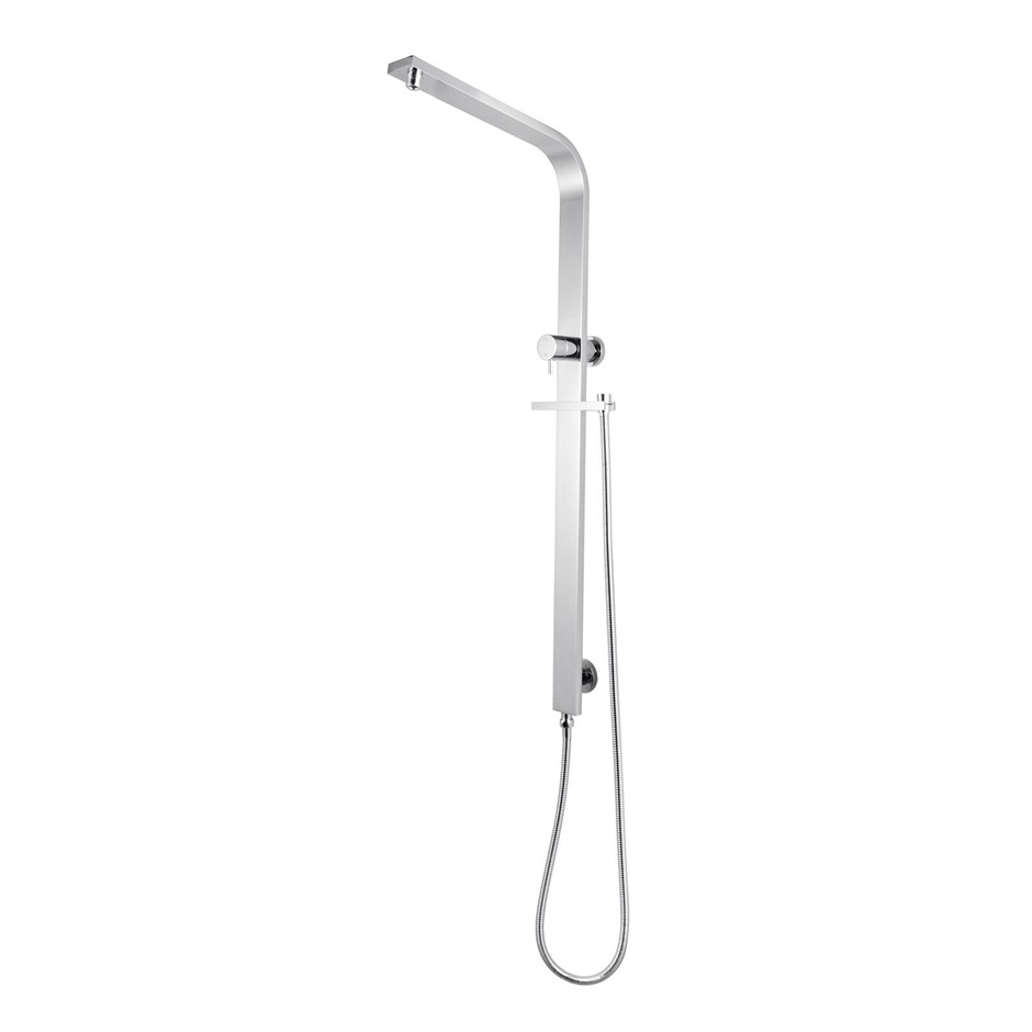 Chrome Square Shower Station w/o Shower 