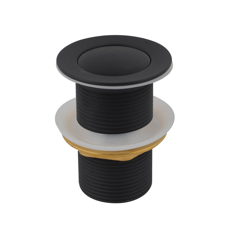 Black 32/40mm Solid Brass Basin Pop Up W