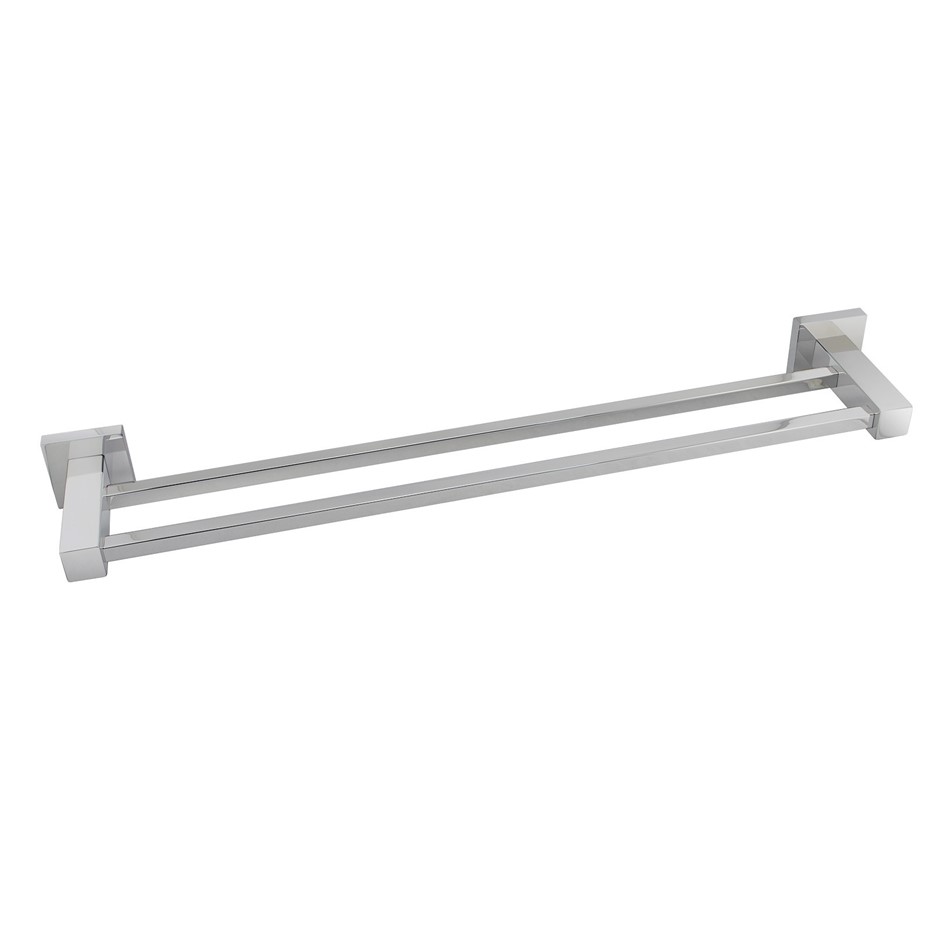 BLAZE Series Chrome Double Towel Rail 80