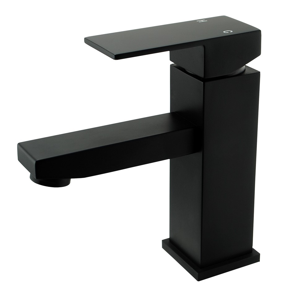 BLAZE Series Square Black Basin Mixer
