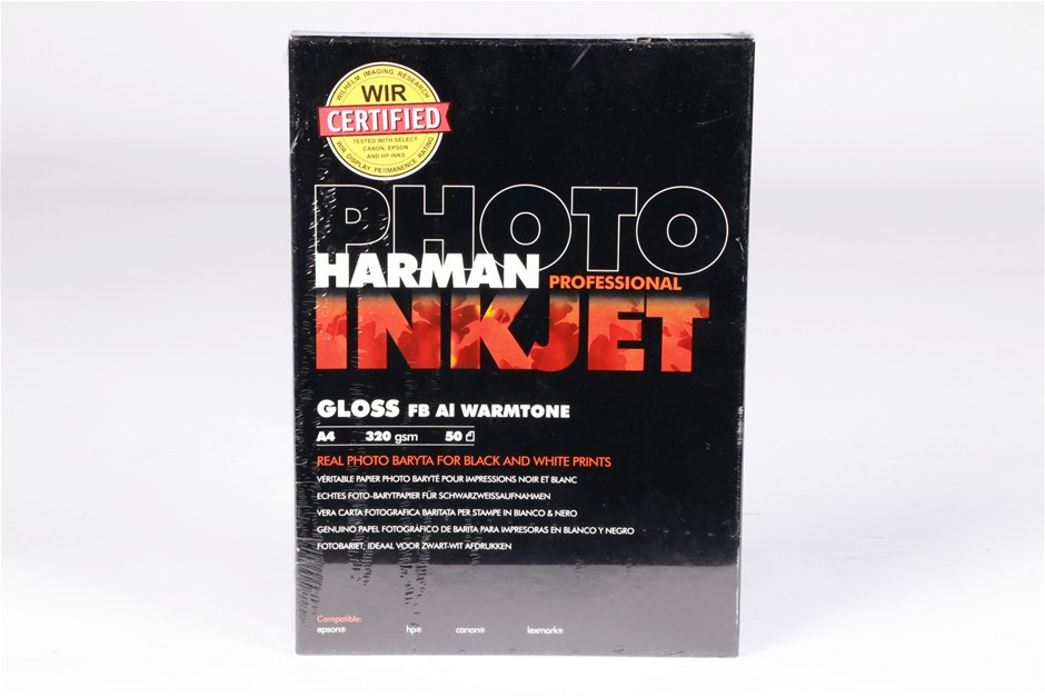 Canson Harman Inkjet Gloss Fibre Base Warmtone Alumina A4 Paper 50 Pack
