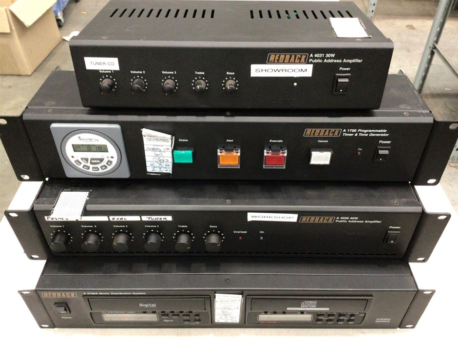 Public Address System Components Auction (00359032468) Grays Australia