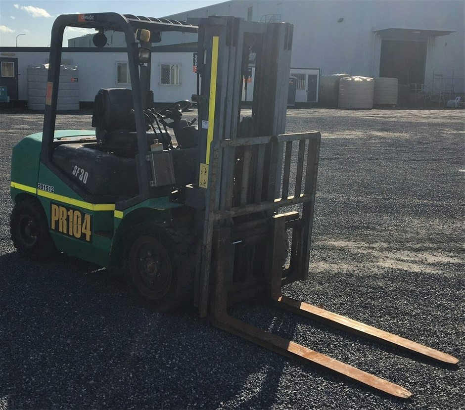 2013 Shantui SSF30 Forklift 3.0t 3.0m Diesel (Wingfield) Auction