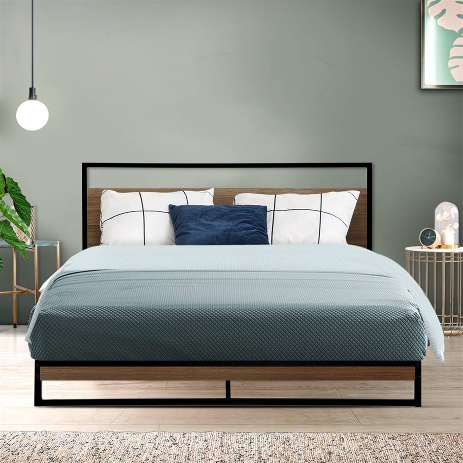 Artiss Metal Bed Frame Queen Size Mattre