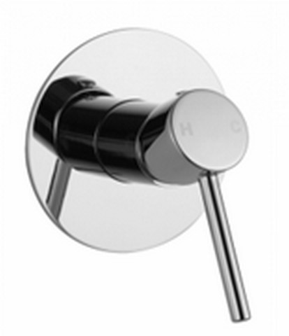LUCID PIN Series Round Chrome Shower/Bat