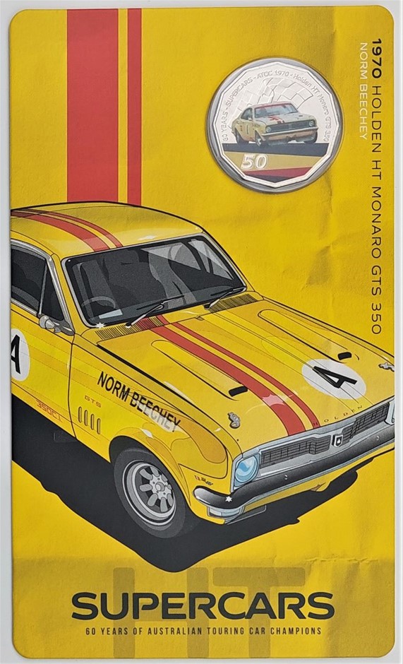 Supercars 1970 Holden Monaro 50c Coin on Card Auction (0009-2545017 ...