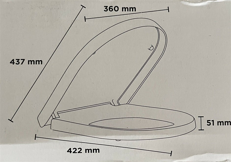 PRESENZA Heavy Duty PP Smart Bidet Toilet Seat, White, Features Air