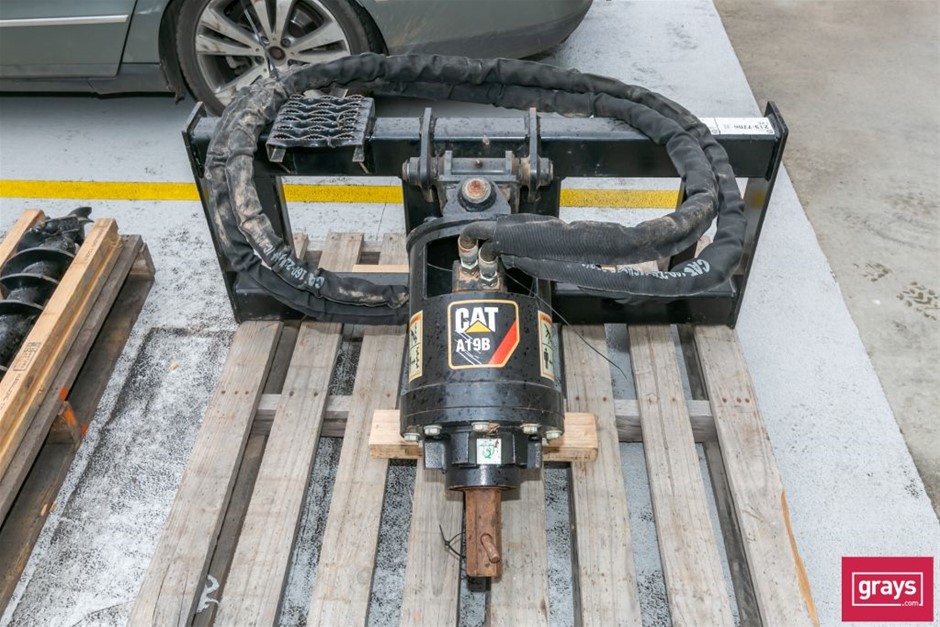 2018 CAT A19B Skid Steer Hydraulic Auger Attachment Auction (00075049825) Grays Australia