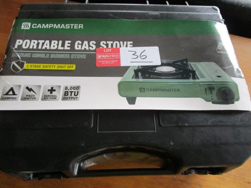 Campmaster Portable Gas Stove Auction (00357040636) Grays Australia
