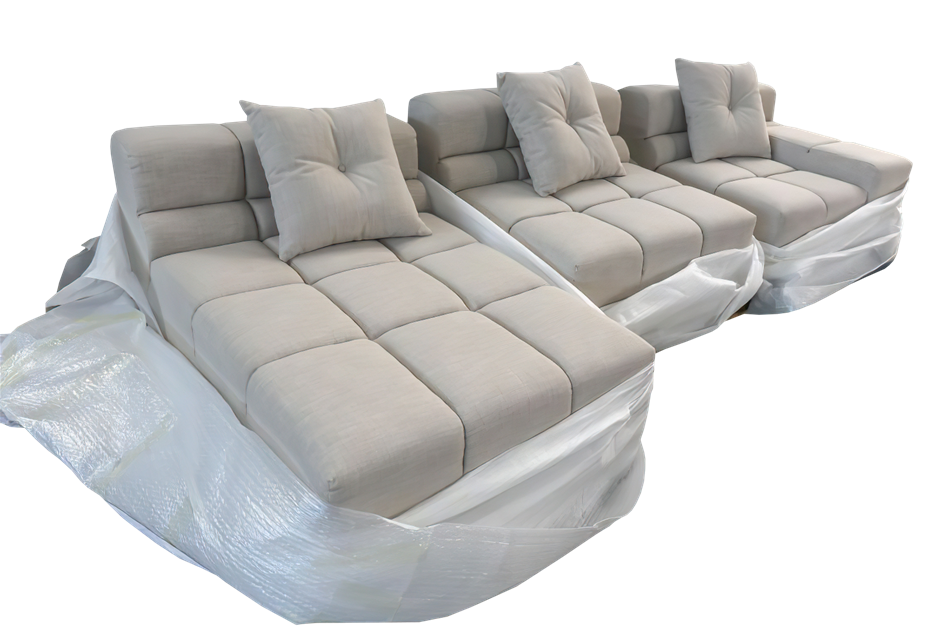 Tufty Time Replica Sofa with Ottoman Auction (00045049959) Grays