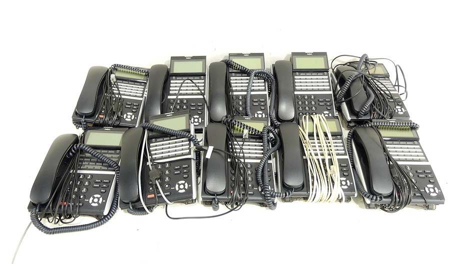 15 x NEC DT400 DTZ-24D-3A (BK) 24 Button Key Telephone Auction