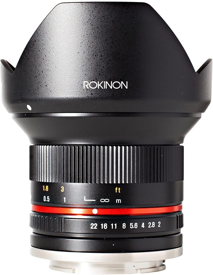 ROKINON 12mm F2.0 NCS CS Ultra Wide Angle Lens for Fuji X Mount Digital Cam