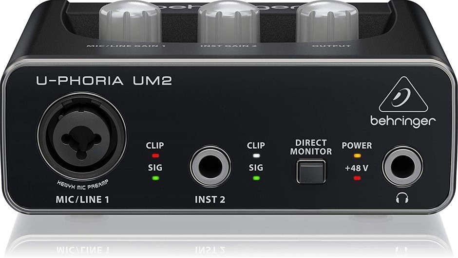 BEHRINGER UM2 U-PHORIA MIDI Interface, Black. NB: Minor Use, Not in origina