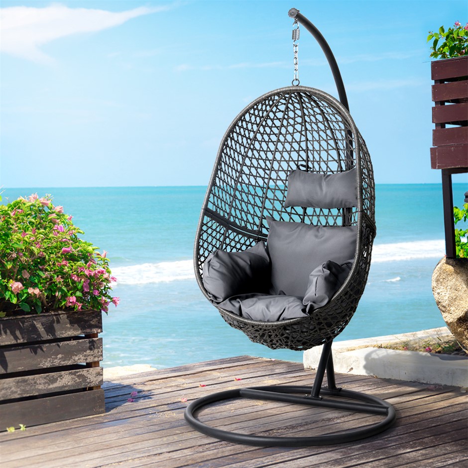 Gardeon Swing Chair Egg Hammock With Sta