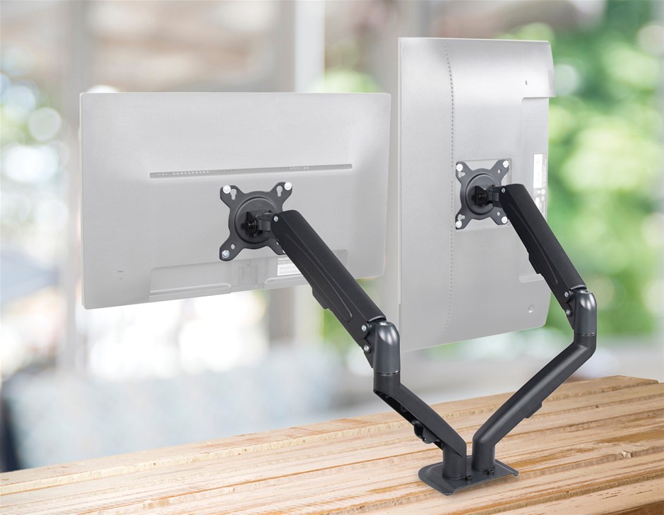 Dual Screen Gas-strut Monitor Stand Moun
