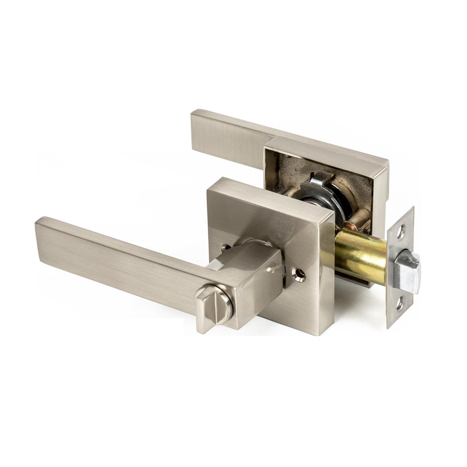Door Handle Set Lever Lock Function Squa
