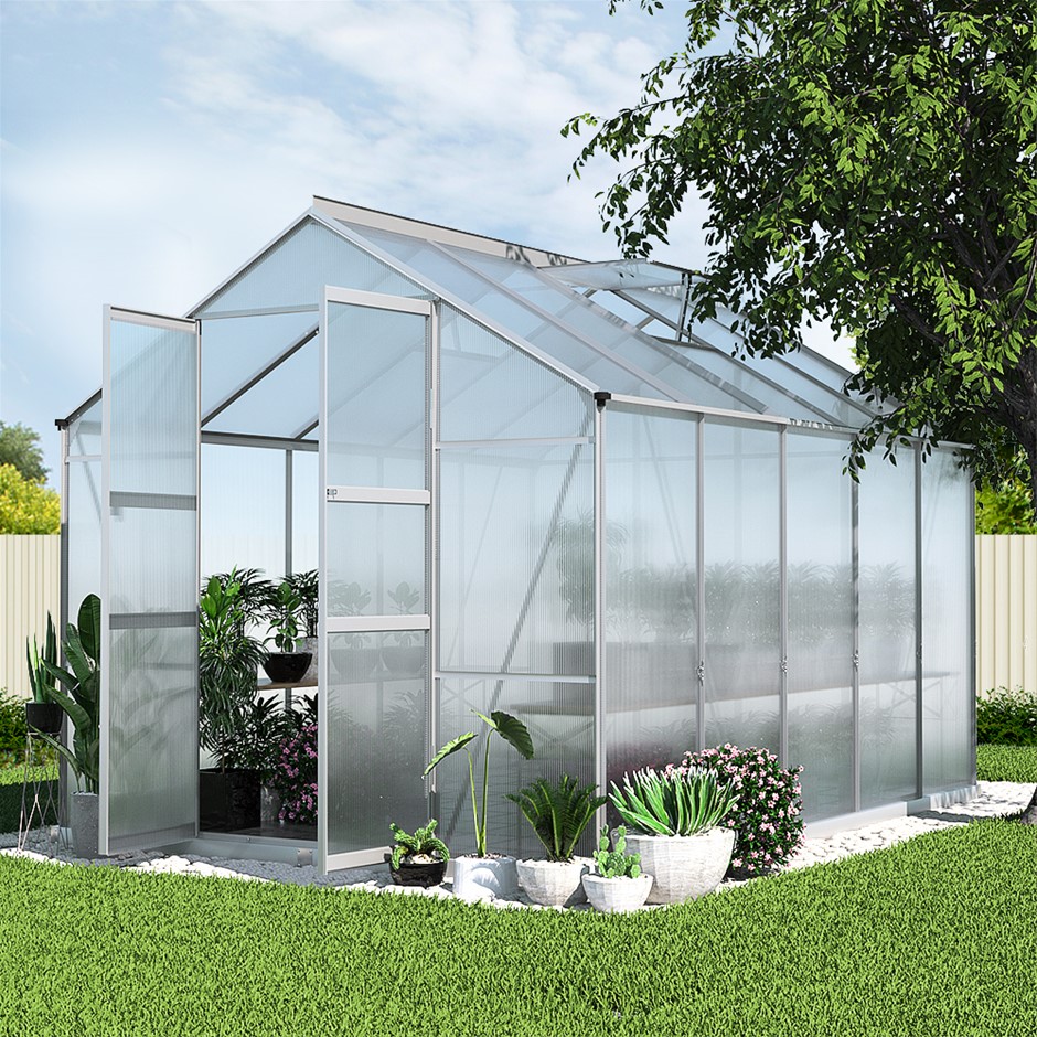Greenfingers Greenhouse Aluminium Green 