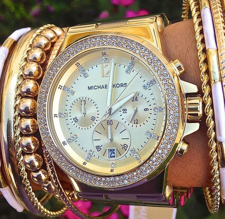 Swarovski michael hot sale kors watch