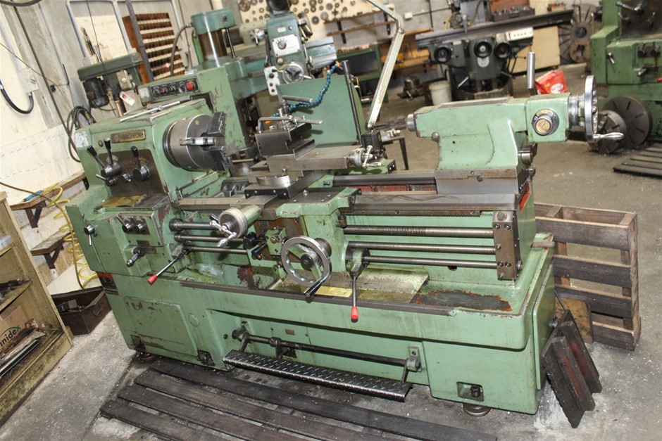 2003 HWACHEON HL-460 Gap Bed Center Lathe With Assorted Tooling Auction ...