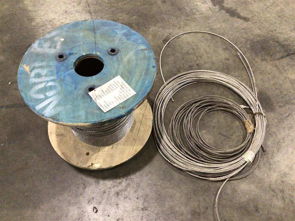 Roll of Stainless Steel Wire Rope Auction (0232-8015802) | Grays Australia