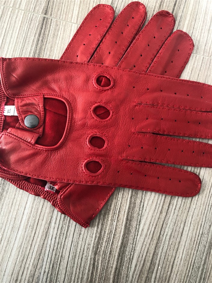 Men's Italian Kid Leather Golf Gloves XL RRP135 Auction (00532186561