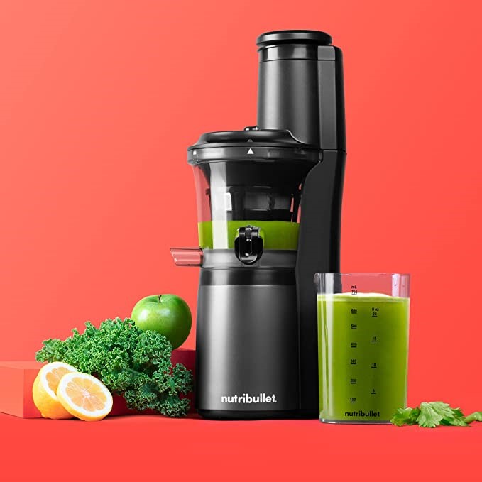 NUTRIBULLET Slow Juicer, Dark Grey, Model No.: NBJ07300. NB: Minor use ...