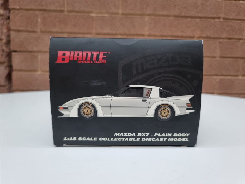 White” Mazda RX-7 Plain Body White Group-C Touring Car 1/18
