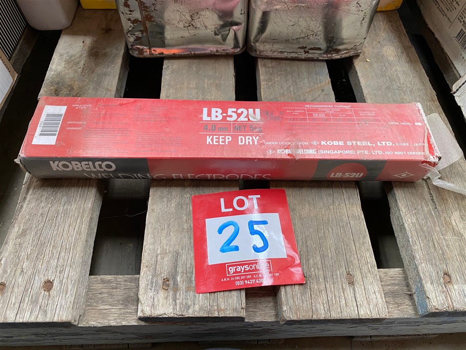 1x Kobelco Familiarc LB-52U Welding Electrodes Auction (0025-3023521 ...