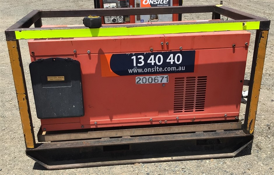 2012 Kubota GL9000 Generator Diesel 9.0kva (Mackay) Auction (0027