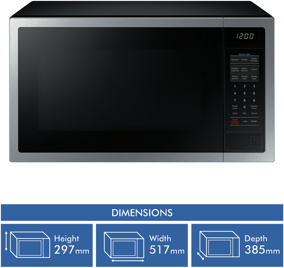 samsung me6104st1 28l 1000w microwave