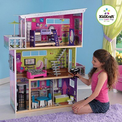 KidKraft 120cm My Modern Dollhouse w Fur