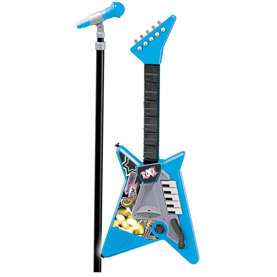 Eztec Radical Rhythm Guitar and Micropho