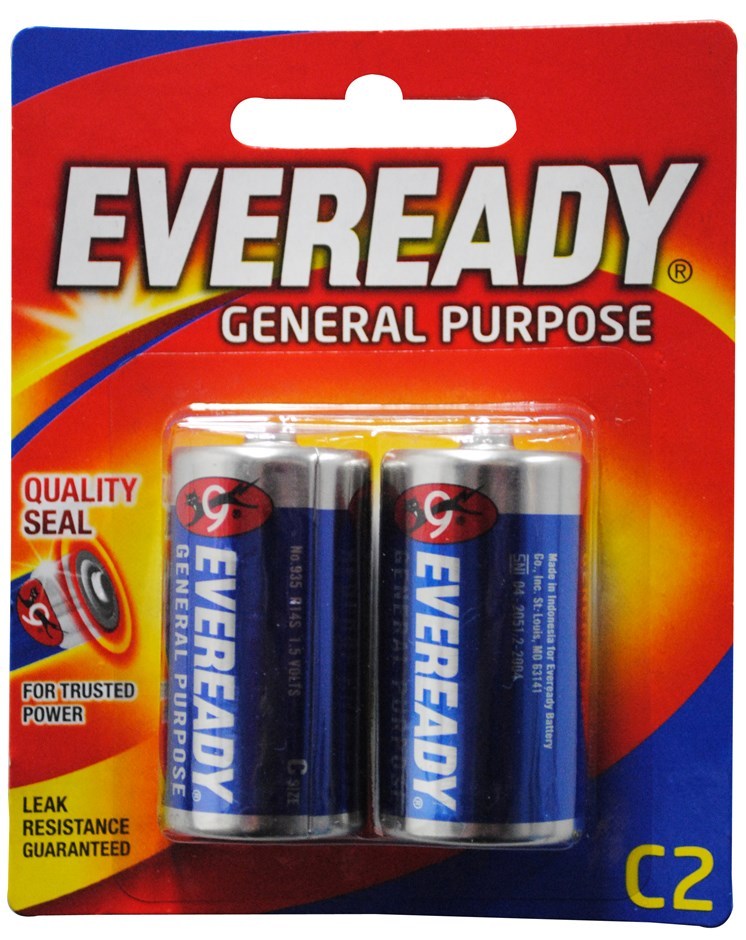 108 x Eveready Pk2 C2 General Purpose Ba