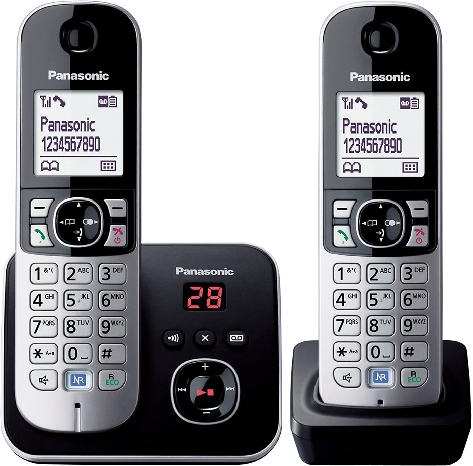 PANASONIC Digital Cordless Phone with Answering System & Twin-Pack Handsets