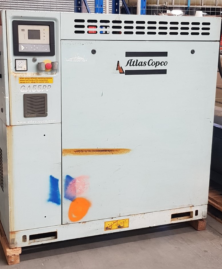 Atlas Copco GA55PP Marine Specification Rotary Screw Compressor Auction