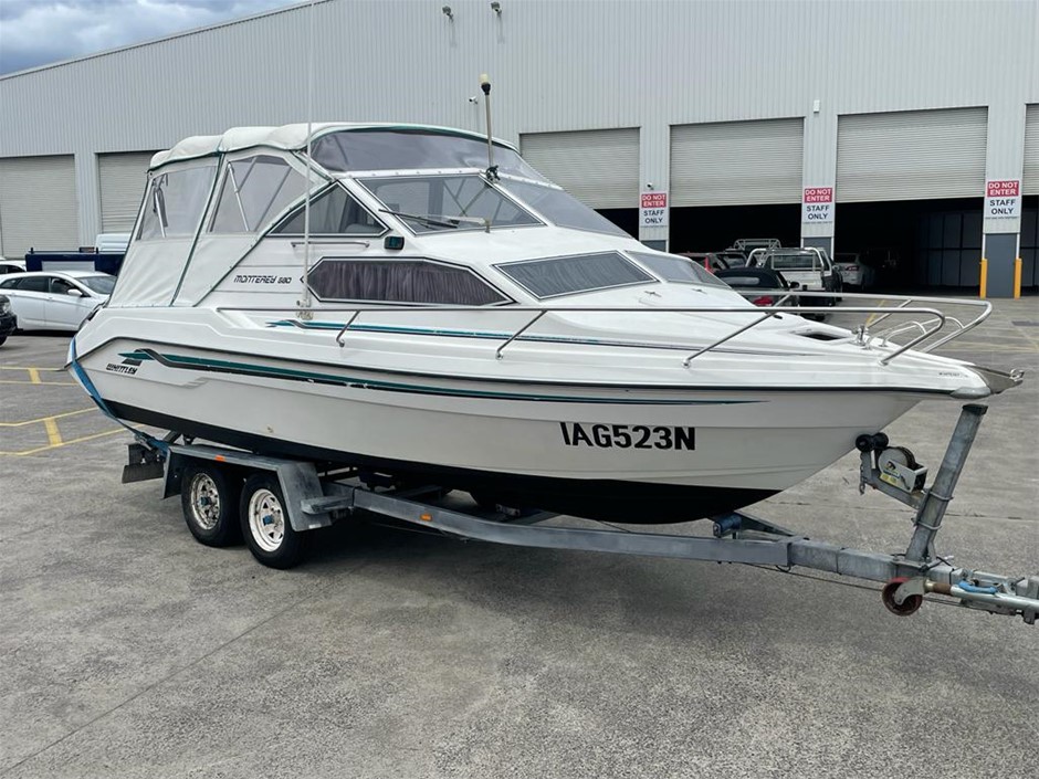 1998 Whittley Monterey 580 Half Cabin Cruiser Boat, Yamaha 130HP ...