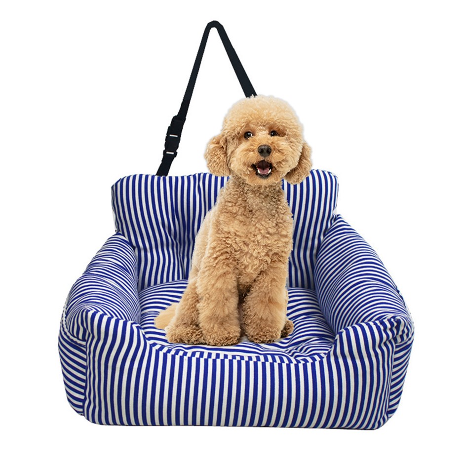 Buy SOGA Blue Pet Car Seat Sofa Safety Soft Padded Portable Travel