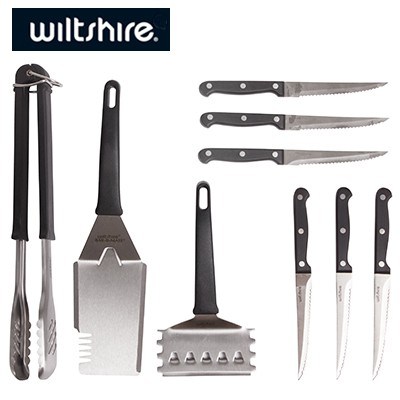Wiltshire 10-Piece BBQ Set with BAR B MA