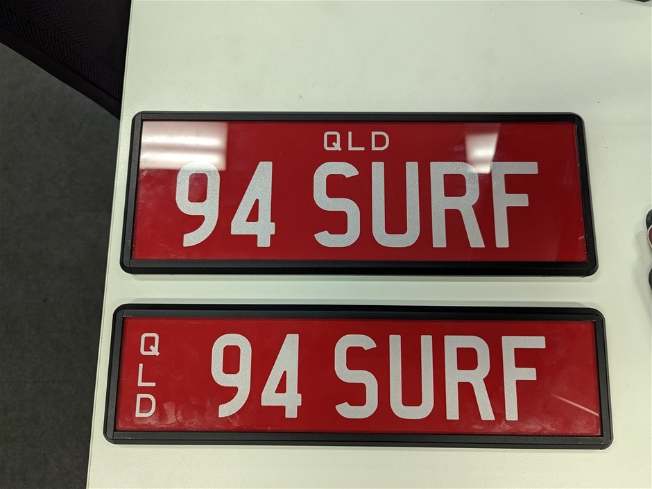 Personalised Plates "94 SURF" Auction (000150008523) Grays Australia
