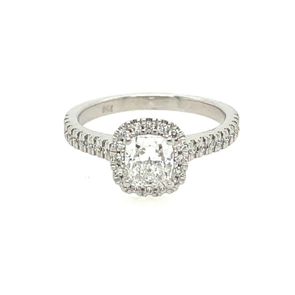18ct White Gold, 1.03ct Diamond Engagement Ring Auction (00012553905
